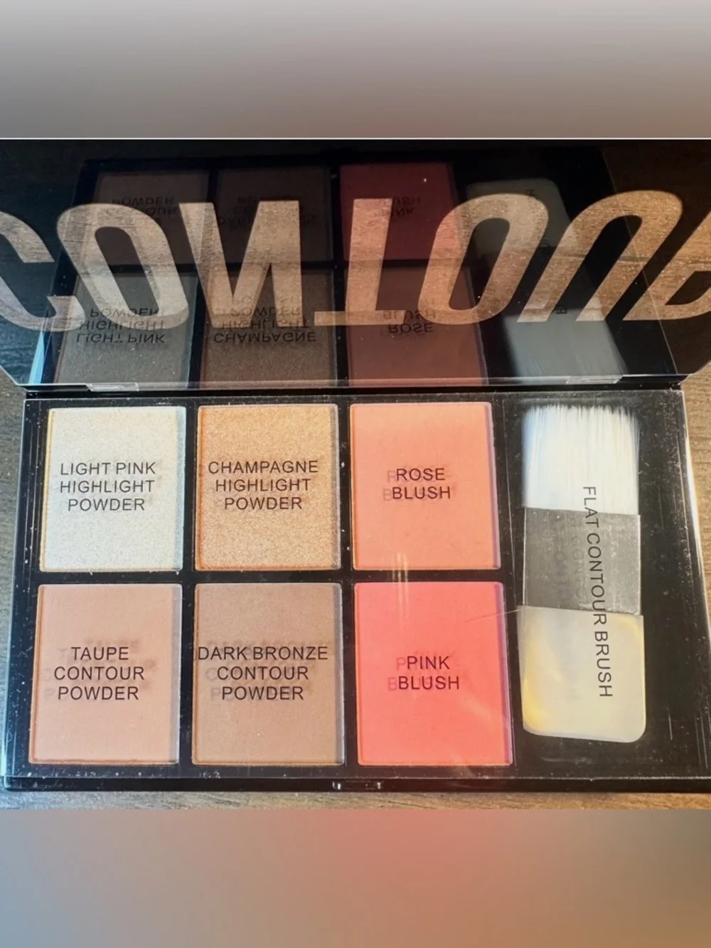 Profusion Cosmetics 6-Shade Contour & Blush Palette With Contour Brush NEW